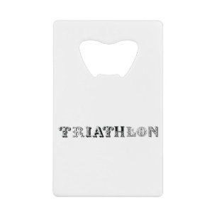 Abrebotellas De Tarjeta De Crédito Logo genial de Triatlón para todos los amantes del