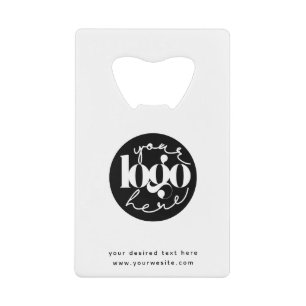 Abrebotellas De Tarjeta De Crédito Logotipo personalizado profesional minimalista de