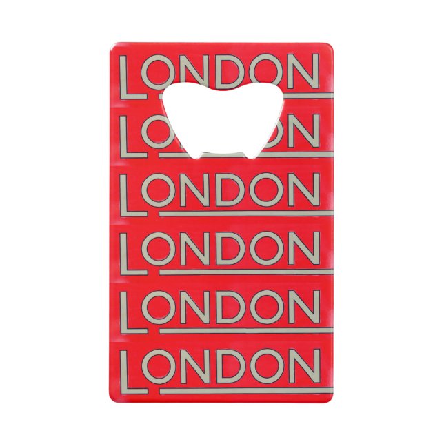 Abrebotellas De Tarjeta De Crédito Londres (Reverso)