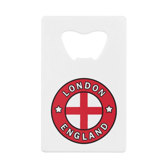 Abrebotellas De Tarjeta De Crédito Londres Inglaterra (Anverso)