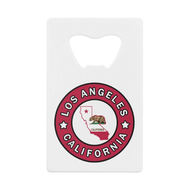 Abrebotellas De Tarjeta De Crédito Los Ángeles California (Anverso)