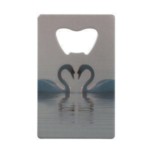 Abrebotellas De Tarjeta De Crédito Los Cisnes Azules Deben Ser Amados