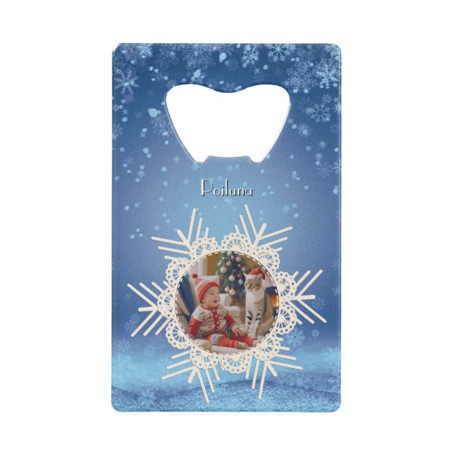 Abrebotellas De Tarjeta De Crédito Los Navidades de Poiluna de [Tu nombre] (Reverso)