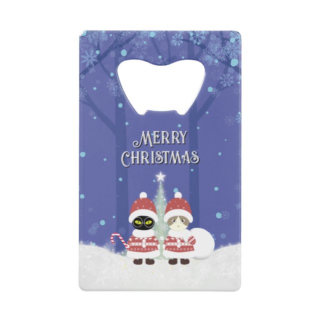Abrebotellas De Tarjeta De Crédito Los Navidades de Poiluna de [Tu nombre] (Anverso)