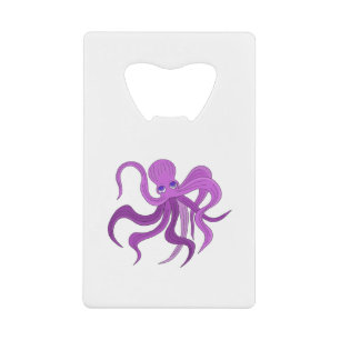 Abrebotellas De Tarjeta De Crédito Los tentáculos oscilantes de pulpo