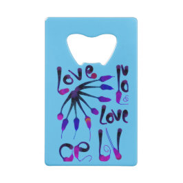 ABREBOTELLAS DE TARJETA DE CRÉDITO LOVE_MODERN_BLUE_SO CUTE