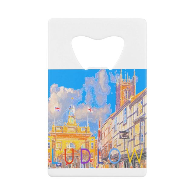 Abrebotellas De Tarjeta De Crédito Ludlow (Anverso)