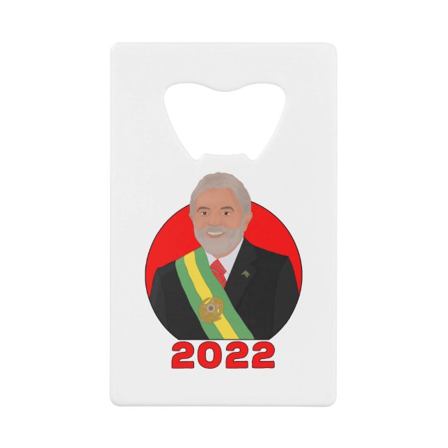 Abrebotellas De Tarjeta De Crédito Lula 2022 (Anverso)