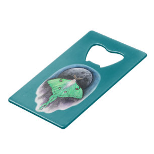 Abrebotellas De Tarjeta De Crédito Luna Moon Moth