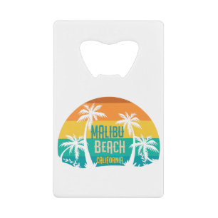 Abrebotellas De Tarjeta De Crédito Malibu Beach Retro