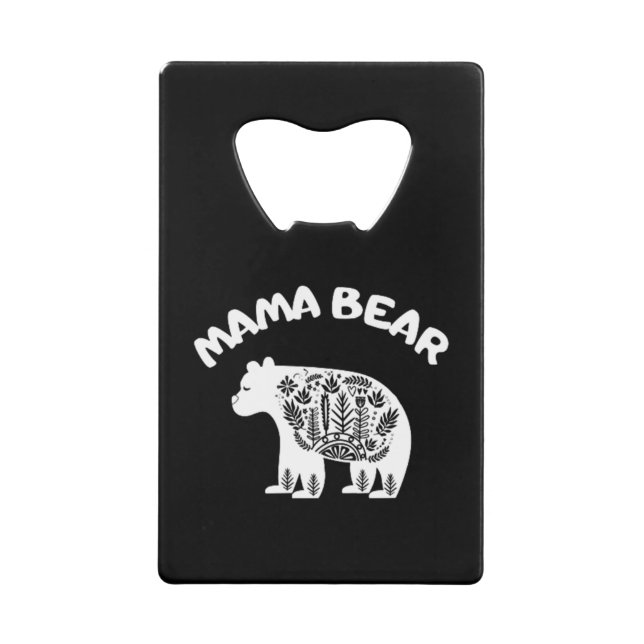 Abrebotellas De Tarjeta De Crédito Mama Bear (Anverso)