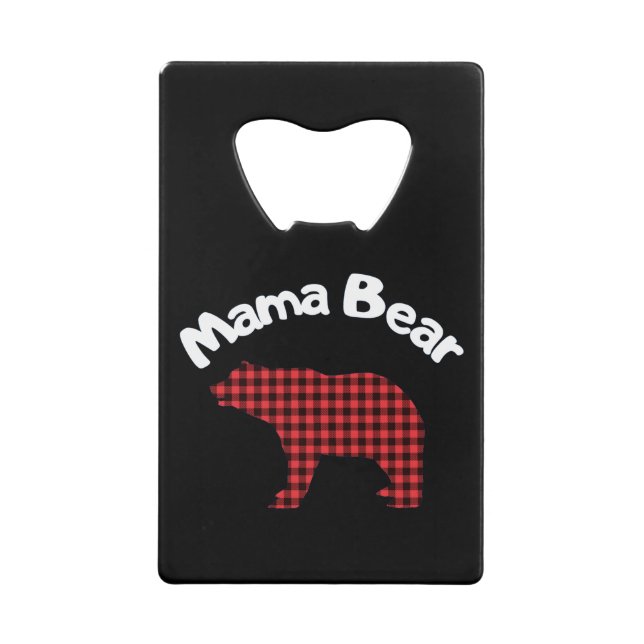Abrebotellas De Tarjeta De Crédito Mama Bear (Anverso)