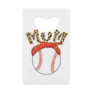 Abrebotellas De Tarjeta De Crédito Mamá de jugadores divertido juego de béisbol softb