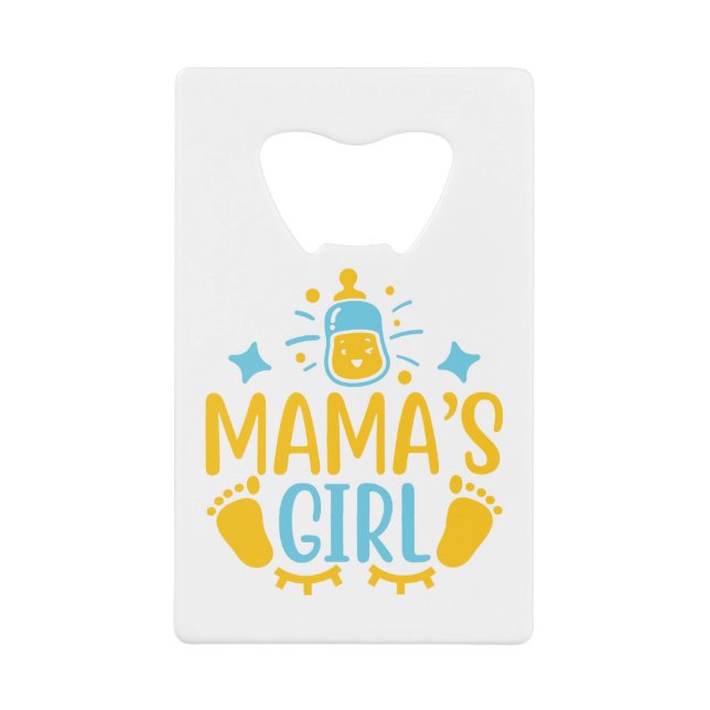 Abrebotellas De Tarjeta De Crédito Mama's Girl (Anverso)