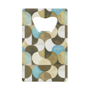 Abrebotellas De Tarjeta De Crédito Mano de acuarela abstracta dibujada