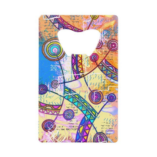 Abrebotellas De Tarjeta De Crédito Mano dibujada por EDDArt - Dream Scale 1 (Anverso)