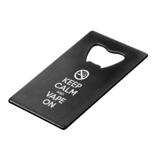 Abrebotellas De Tarjeta De Crédito Mantenga la calma y siga adelante ~ Auto-motivacio