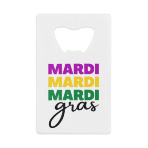 Abrebotellas De Tarjeta De Crédito Mardi Gras