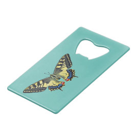 Abrebotellas De Tarjeta De Crédito Mariposa amarilla y negra  