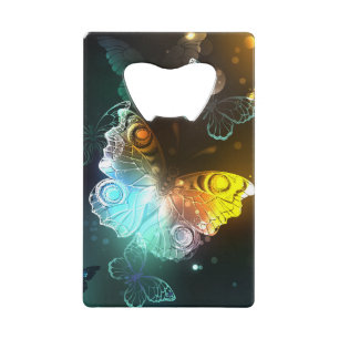 Abrebotellas De Tarjeta De Crédito Mariposa luminosa y mariposas nocturnas