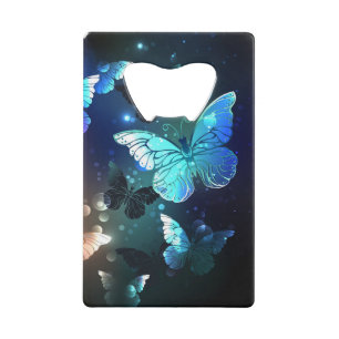 Abrebotellas De Tarjeta De Crédito Mariposa nocturna fluida