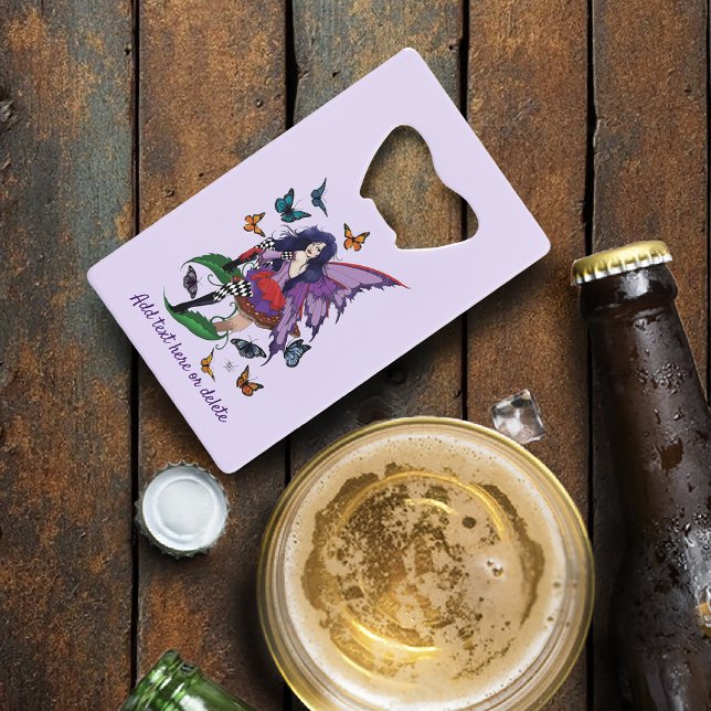 Abrebotellas De Tarjeta De Crédito Mariposas de hongos morados (Subido por el creador)