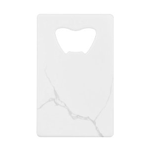 Abrebotellas De Tarjeta De Crédito Mármol Blanco