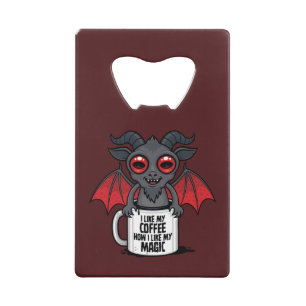 Abrebotellas De Tarjeta De Crédito Me Gusta Mi Café Como Me Gusta Mi Magia