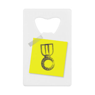 Abrebotellas De Tarjeta De Crédito Medalla
