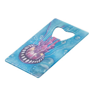 Abrebotellas De Tarjeta De Crédito Medusa del Mar Profundo