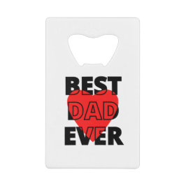 Abrebotellas De Tarjeta De Crédito Mejor Papá del Mundo