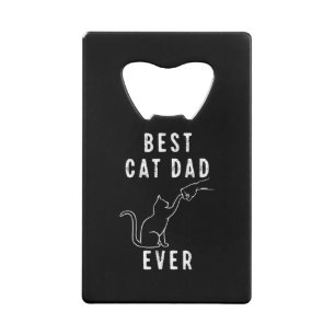 Abrebotellas De Tarjeta De Crédito Mejor papá gato del mundo Papá gato Puño de pata G