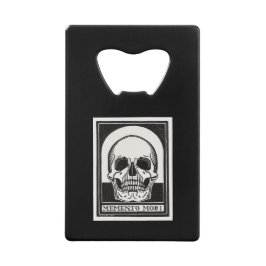 Abrebotellas De Tarjeta De Crédito Memento Mori Skull Art