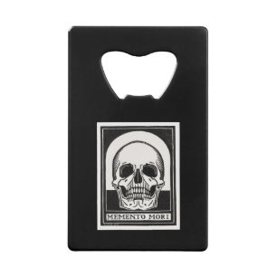 Abrebotellas De Tarjeta De Crédito Memento Mori Skull Art
