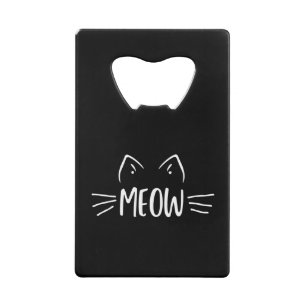 Abrebotellas De Tarjeta De Crédito Meow Cat