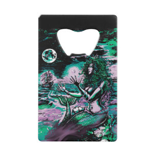 Abrebotellas De Tarjeta De Crédito Mermaid Siren Atlantis Pearl