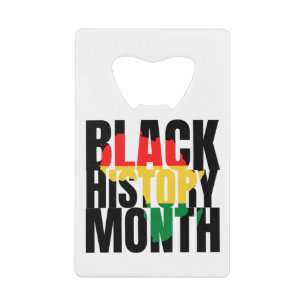 Abrebotellas De Tarjeta De Crédito Mes de historia negra