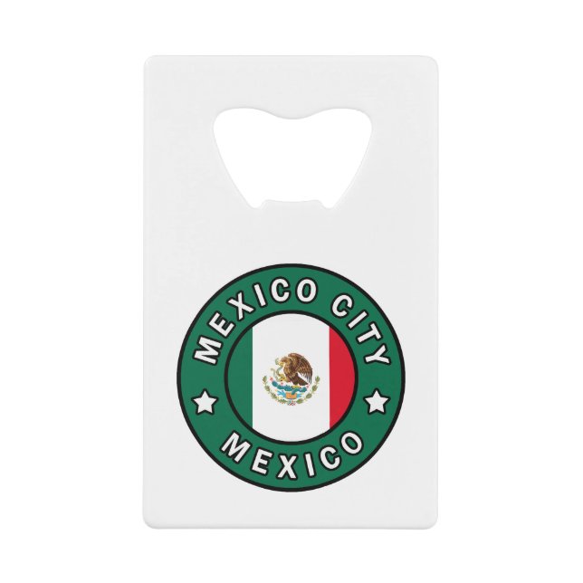 Abrebotellas De Tarjeta De Crédito México D.F. (Anverso)
