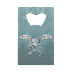 Abrebotellas De Tarjeta De Crédito Mezcla de hormigón azul-gris