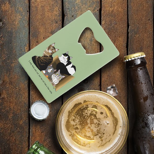 Abrebotellas De Tarjeta De Crédito Mi gato tiene gatos (Subido por el creador)