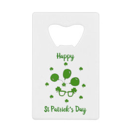 Abrebotellas De Tarjeta De Crédito Minimalista Feliz Día de San Patricio