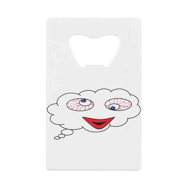 Abrebotellas De Tarjeta De Crédito Mira lo que estoy pensando - estoy rodando los ojo (Anverso)