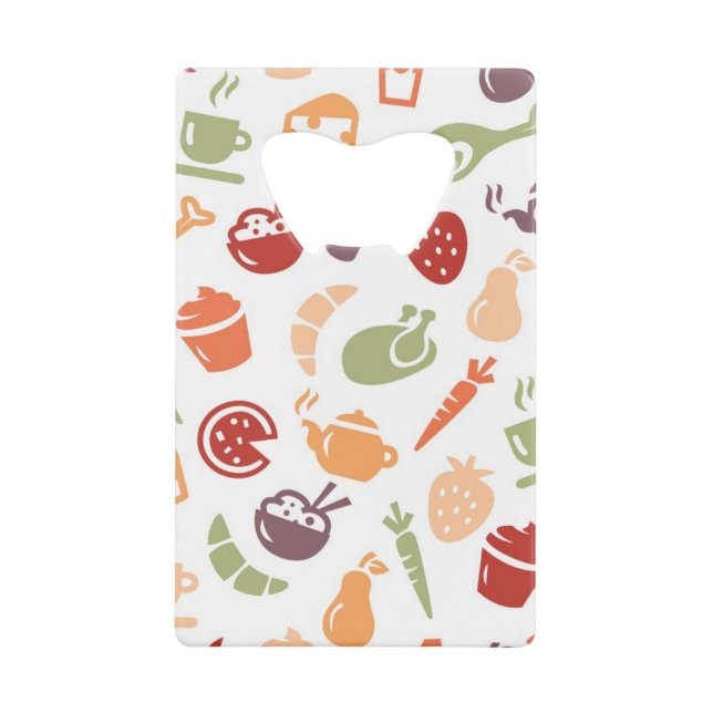 Abrebotellas De Tarjeta De Crédito Modelo 2 de la comida (Anverso)