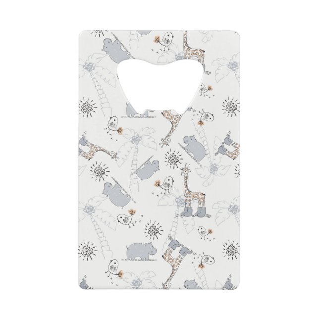 Abrebotellas De Tarjeta De Crédito modelo 2 del doodle (Anverso)