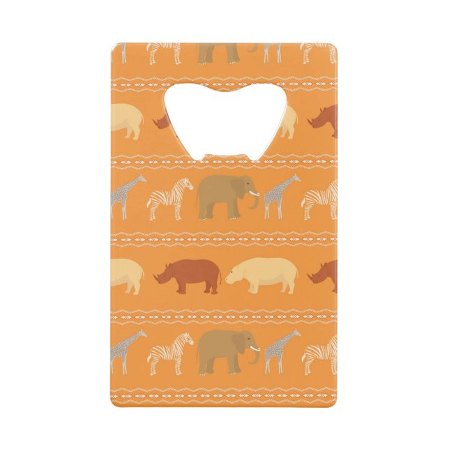 Abrebotellas De Tarjeta De Crédito Modelo africano (Anverso)