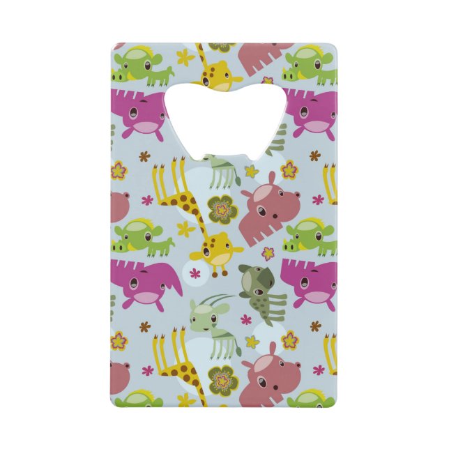 Abrebotellas De Tarjeta De Crédito modelo animal del safari (Anverso)