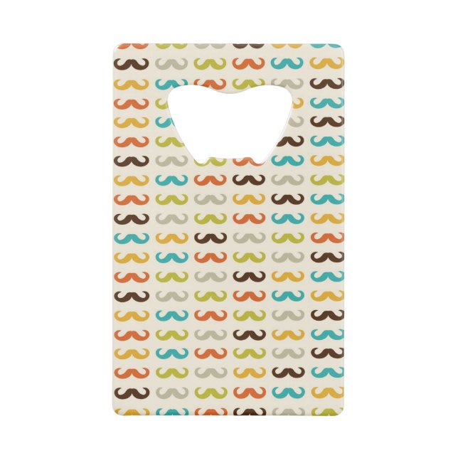 Abrebotellas De Tarjeta De Crédito Modelo con el bigote (Anverso)