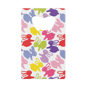 Abrebotellas De Tarjeta De Crédito modelo con los conejos de Pascua