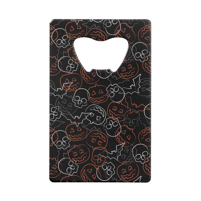 Abrebotellas De Tarjeta De Crédito Modelo de Halloween (Anverso)
