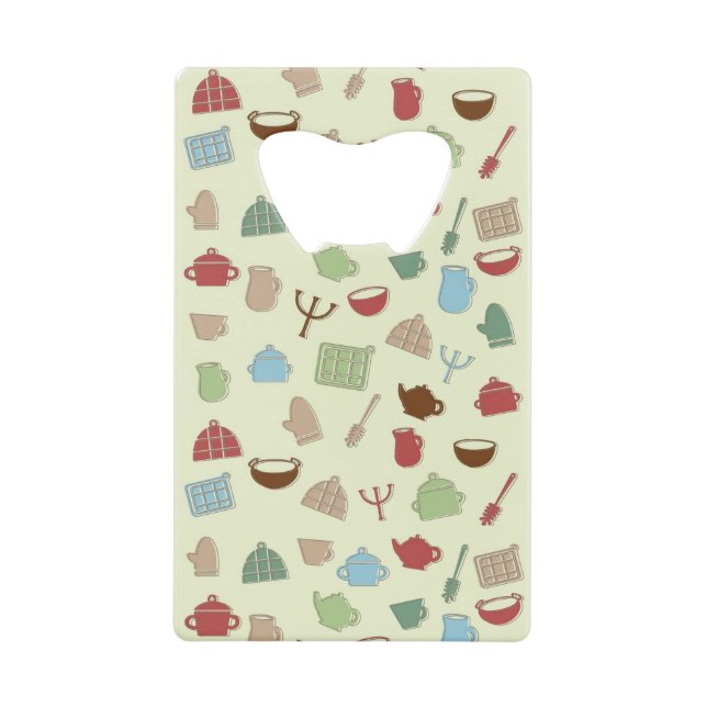 Abrebotellas De Tarjeta De Crédito Modelo de la cocina (Anverso)